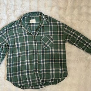 Aeropostale Soft Oversized Plaid Shirt